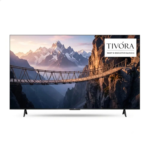 Enjoy With TIVORA TV clear Full HD 1920×1080 visuals with a quality BOE panel, smooth 60Hz performance, and a wide 178° viewing angle. Built-in WiFi ensures easy connectivity, while 20W sound output delivers a rich and immersive audio experience..