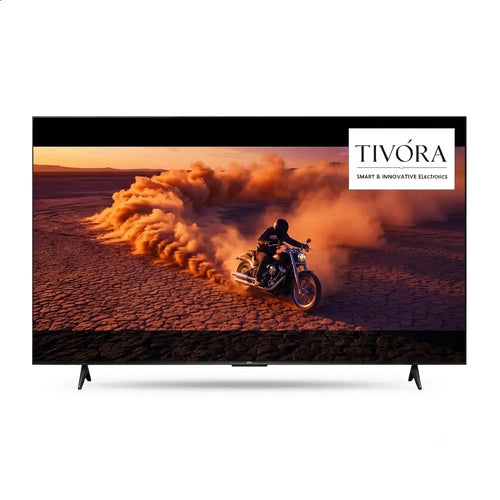 Experience vibrant Full HD visuals on a 43-inch display powered by Android, delivering smooth performance, seamless connectivity, and immersive sound for a smarter entertainment experience with TIVORA INDIA.